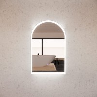 AR2 Arch Led Mirror With Brushed Nickel Framed